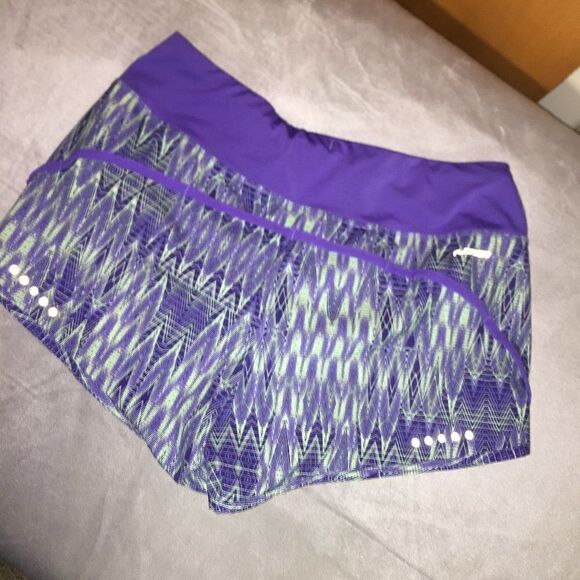 Reebok w/ built in briefs Purple Athletic Shorts S - Picture 2 of 7